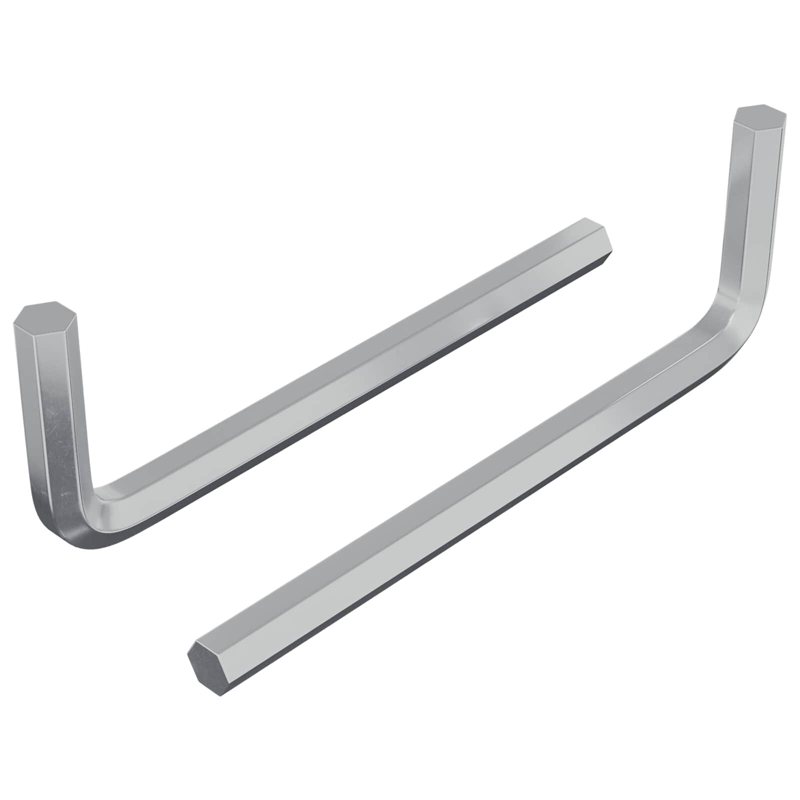 vidaXL Hatos Kulcs 2 db Ezüst 32 x 86 mm Acél