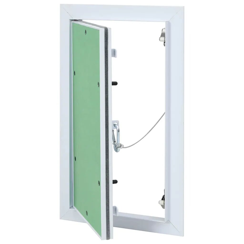 vidaXL Hozzáférési panel Zöld és Ezüst 20 x 35 cm