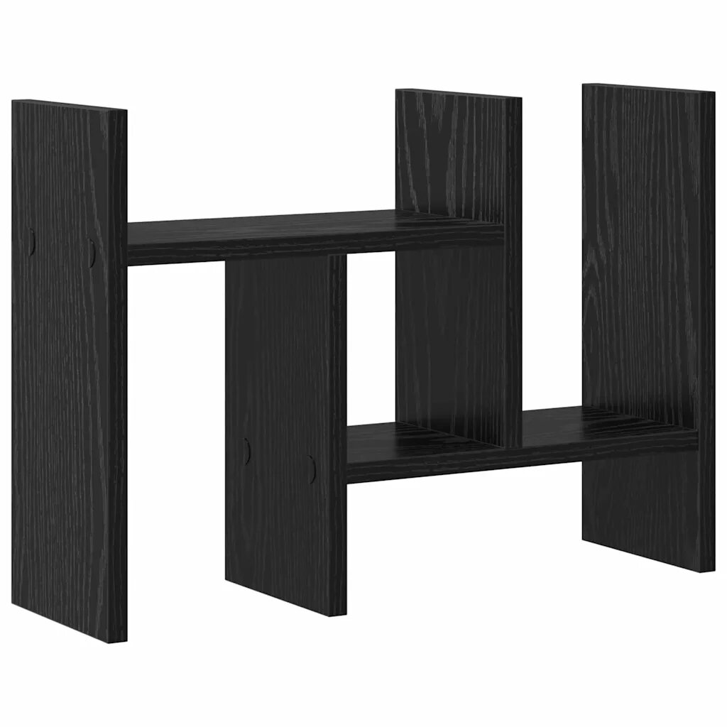 vidaXL Íróasztali rendező Fekete Tölgy 345 x 155 x 355 cm