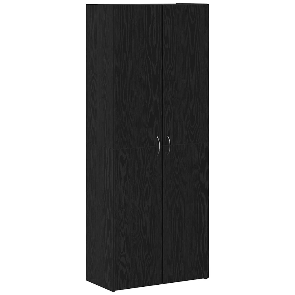 vidaXL Irodai szekrény Fekete tölgy 60 x 32 x 1525 cm Szerelt Fa