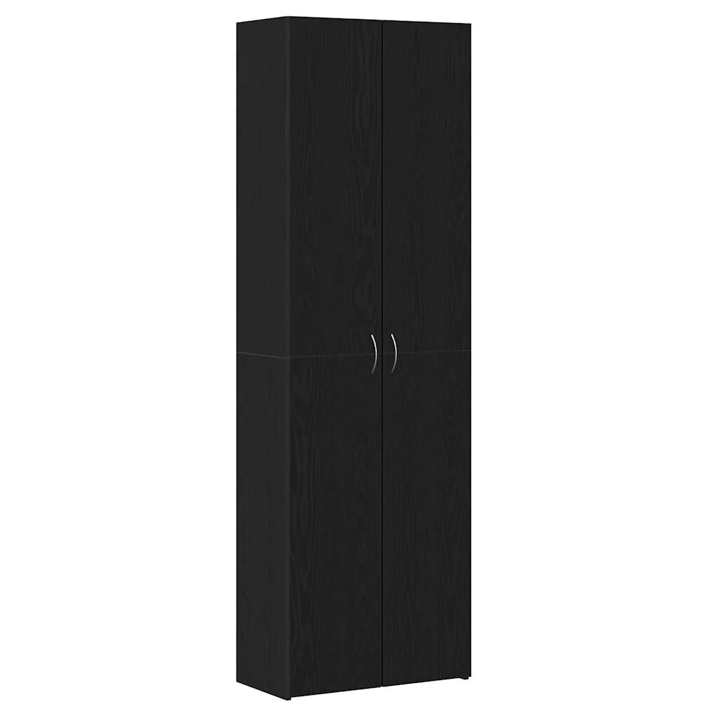 vidaXL Irodai szekrény Fekete tölgy 60 x 32 x 190 cm Szerelt Fa