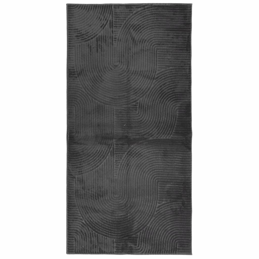 vidaXL IZA antracit rövid szálú skandináv stílusú szőnyeg 100 x 200 cm