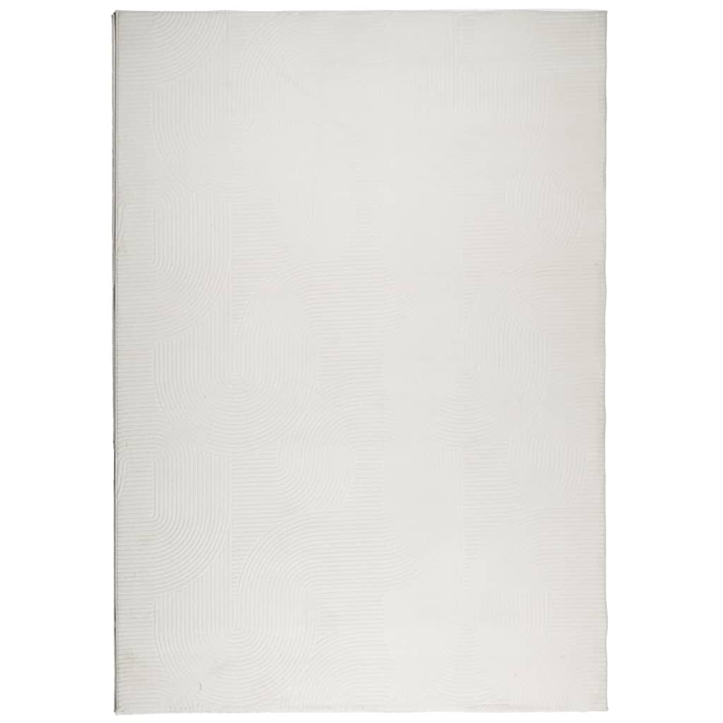 vidaXL IZA krémszínű rövid szálú skandináv stílusú szőnyeg 120x170 cm