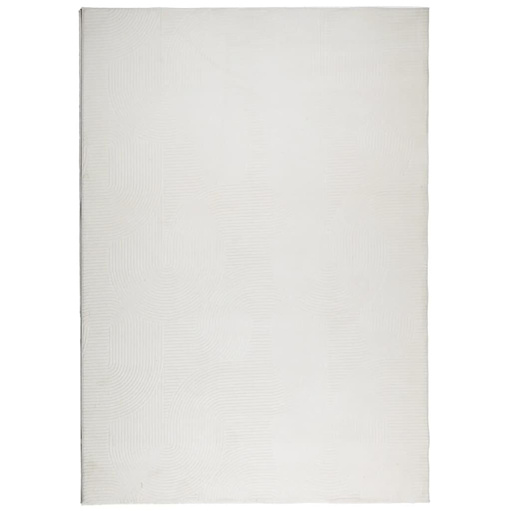 vidaXL IZA krémszínű rövid szálú skandináv stílusú szőnyeg 140x200 cm