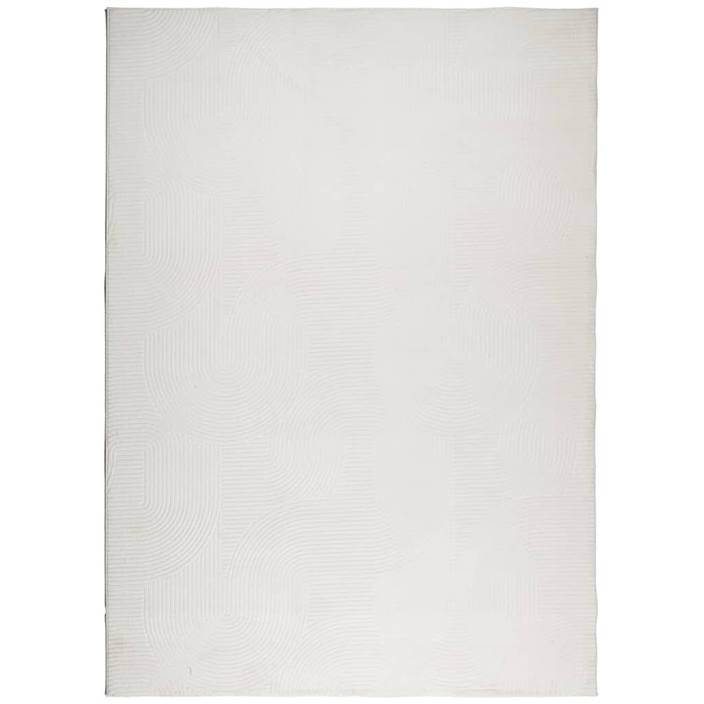 vidaXL IZA krémszínű rövid szálú skandináv stílusú szőnyeg 240x340 cm
