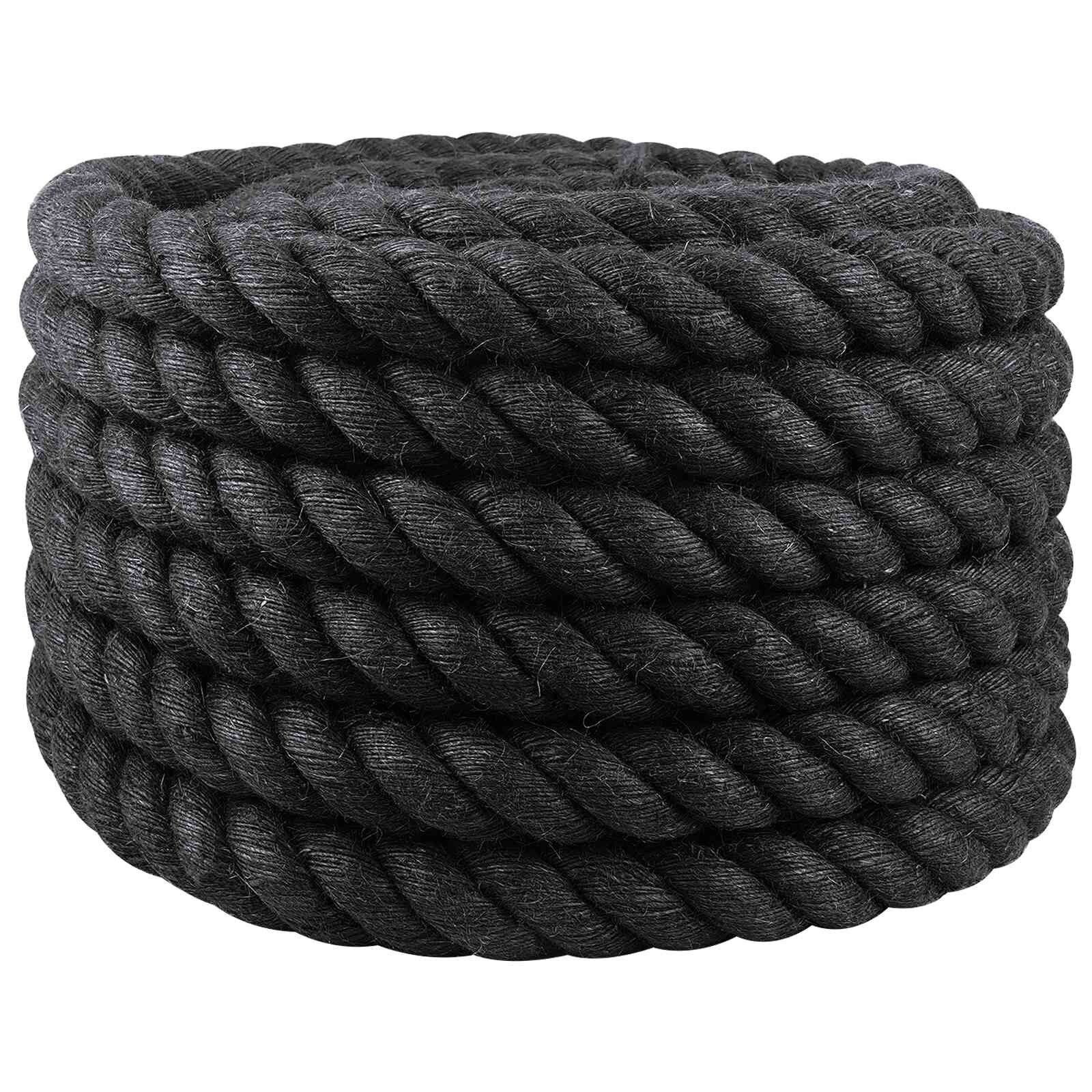 vidaXL Juta Kötél 360 mm 5 m Fekete 100% Tossa kender