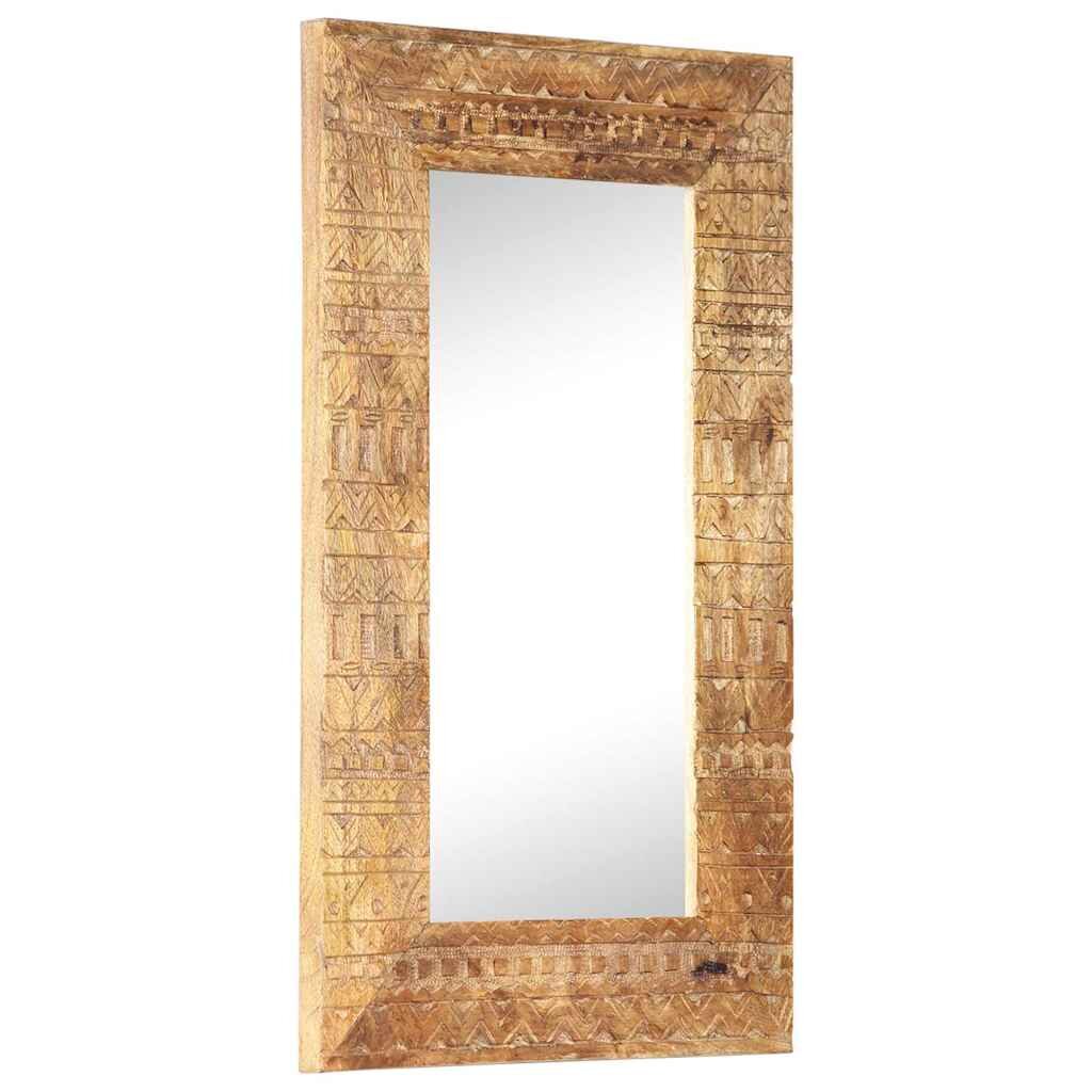 vidaXL kĂ©zzel faragott tĂ¶mĂ¶r mangĂłfa tĂĽkĂ¶r 80 x 50 x 25 cm
