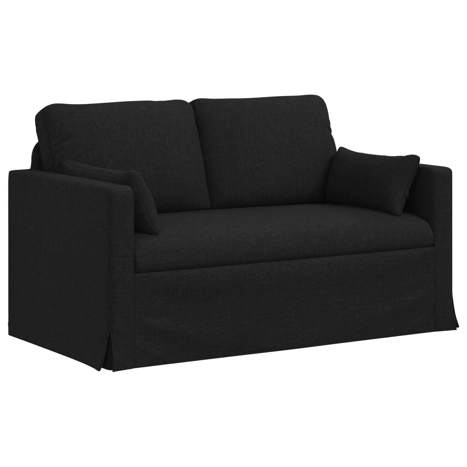 vidaXL Kanapé Fekete 139 x 78 x 80 cm szövet