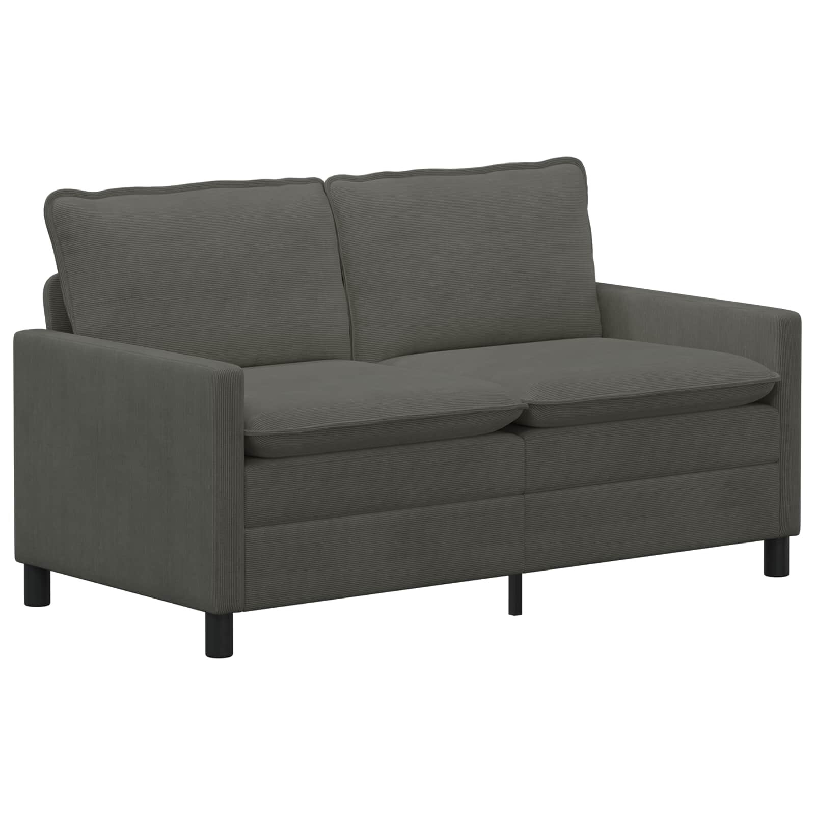 vidaXL Kanapé Sötétszürke 156 x 81 x 875 cm Szövet