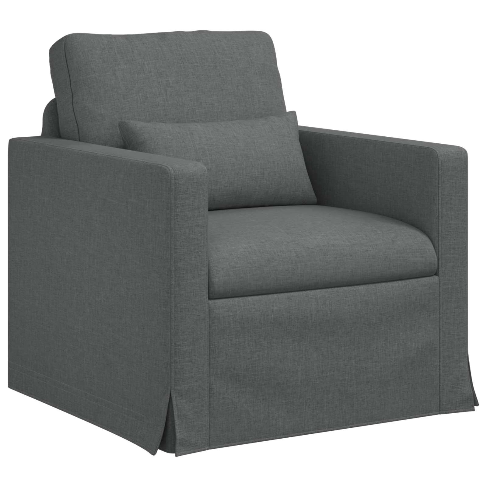 vidaXL Kanapé Sötétszürke 78 x 77 x 80 cm szövet