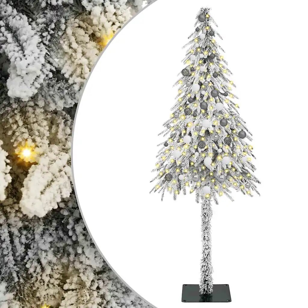 vidaXL Karácsonyfa 300 LED-del állvánnyal Fehér 210 cm PE és Acél