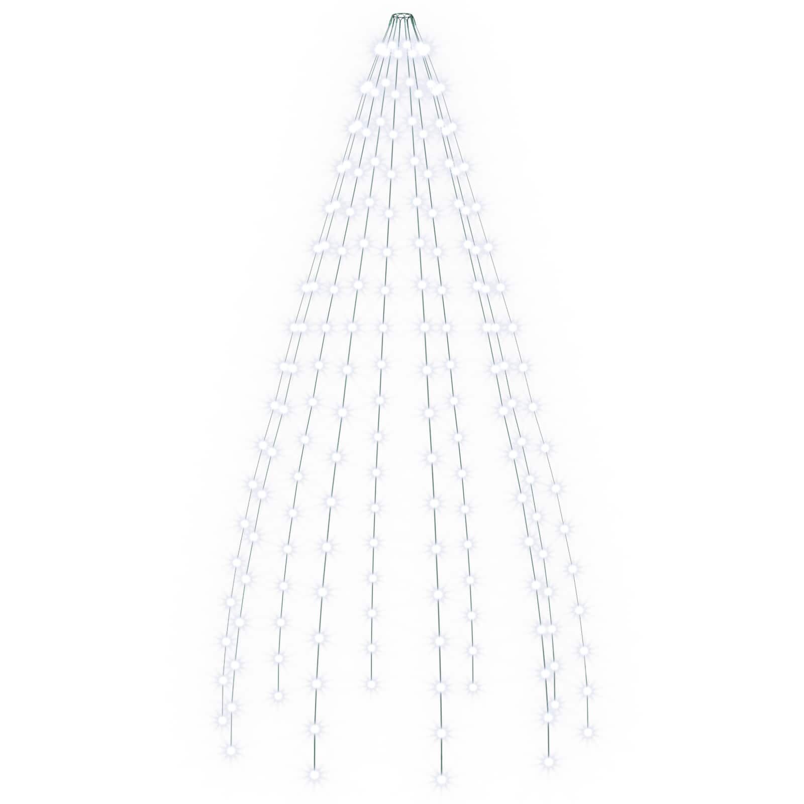 vidaXL Karácsonyfa fények 180 LED Hideg fehér 180 cm