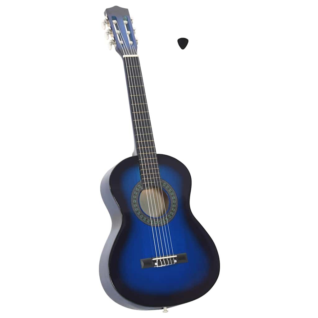 vidaXL kék klasszikus gitár kezdőknek és gyerekeknek 1/2 34