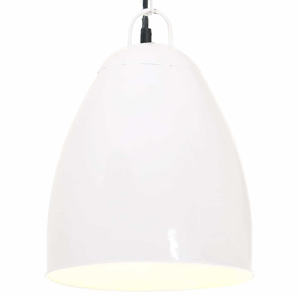 vidaXL kerek fehér ipari függőlámpa 25 W 32 cm E27