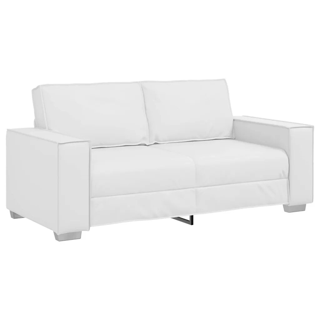 vidaXL Kétszemélyes kanapé Fehér 180 cm Műbőr