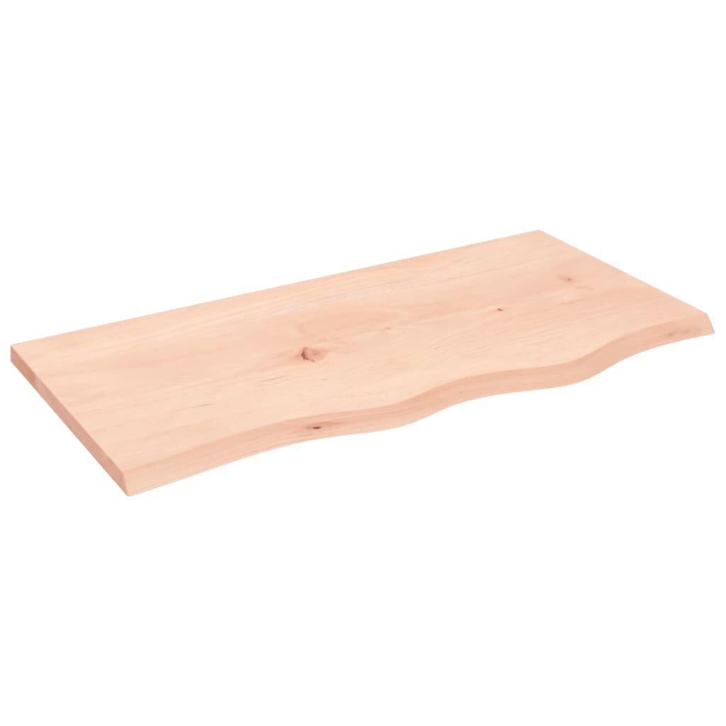 vidaXL kezeletlen tömör fa fürdőszobai pult 80x40x2 cm
