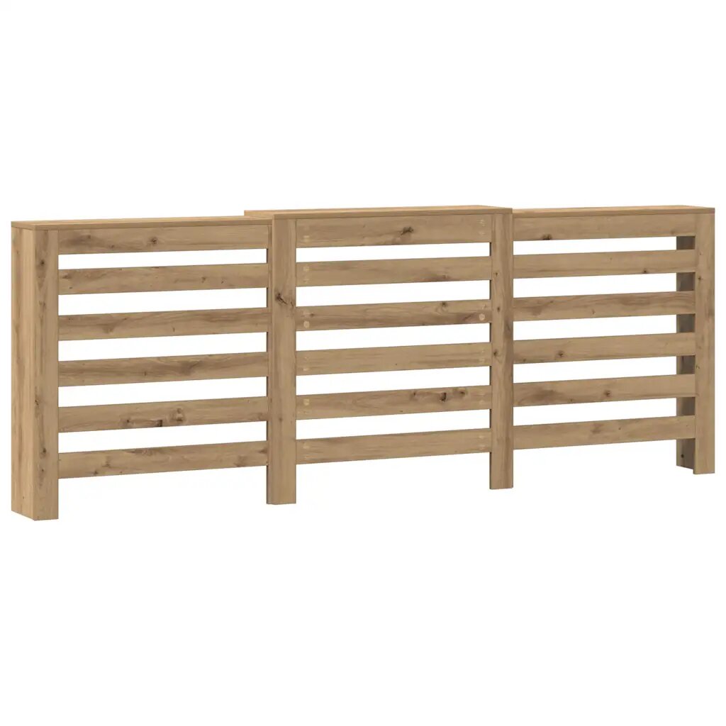 vidaXL kézműves tölgy szerelt fa radiátorburkolat 205 x 215 x 835 cm