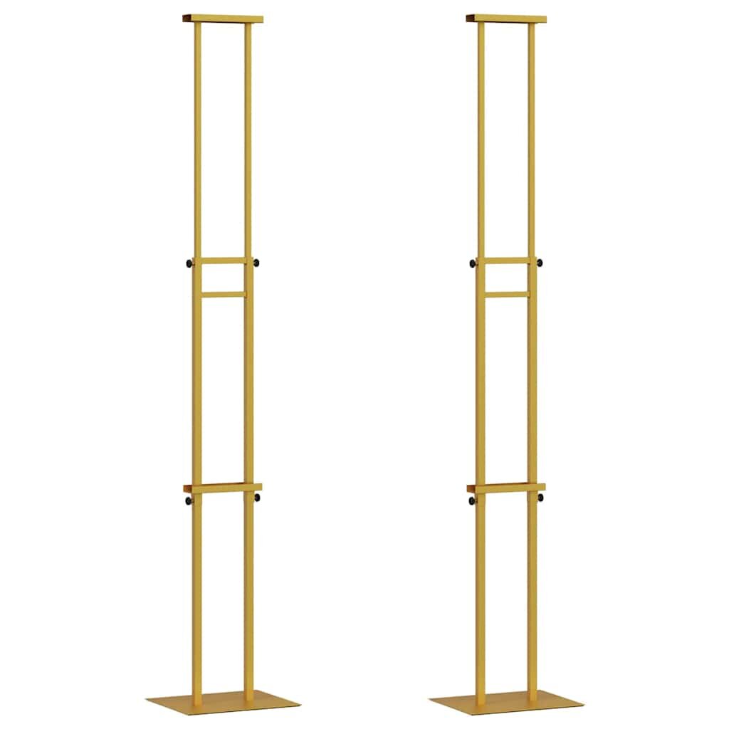 vidaXL Kiállító Állvány 2 db Arany 30 x 235 x 210 cm Acél