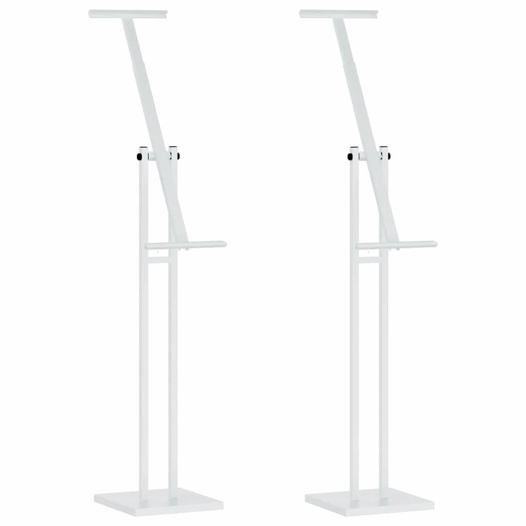 vidaXL Kiállító Állvány 2 db Fehér 265 x 265 x 150 cm Acél
