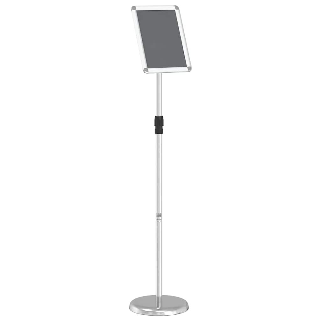 vidaXL Kiállító Állvány Ezüst 25 x 25 x 125 cm Alumínium