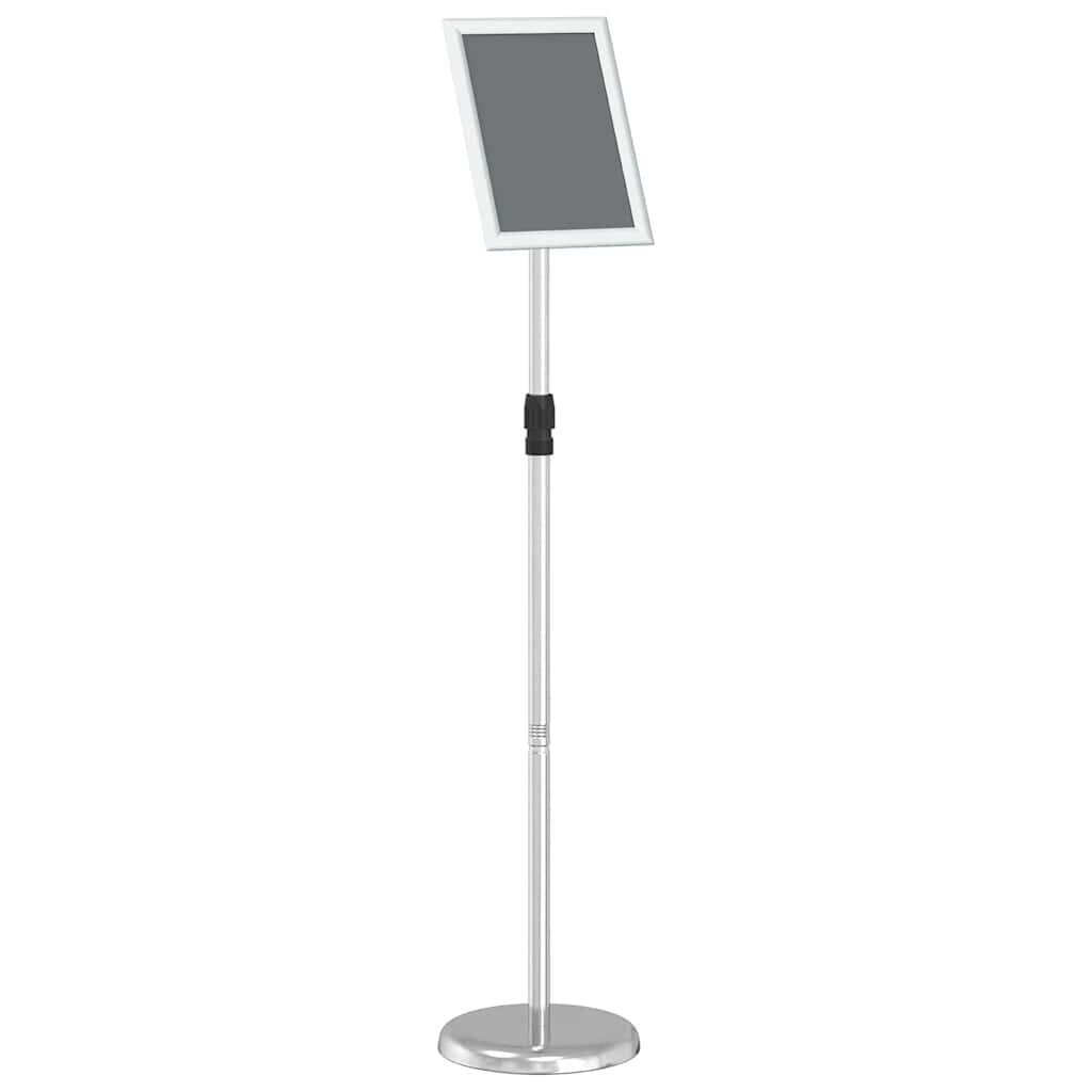 vidaXL Kiállító Állvány Ezüst 25 x 25 x 125 cm Alumínium