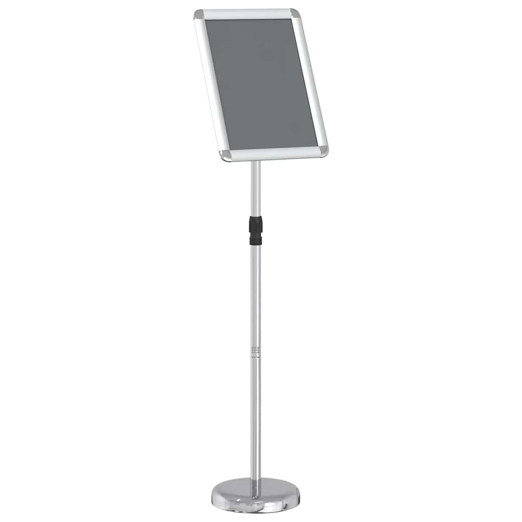 vidaXL Kiállító Állvány Ezüst 30 x 25 x 128 cm Alumínium