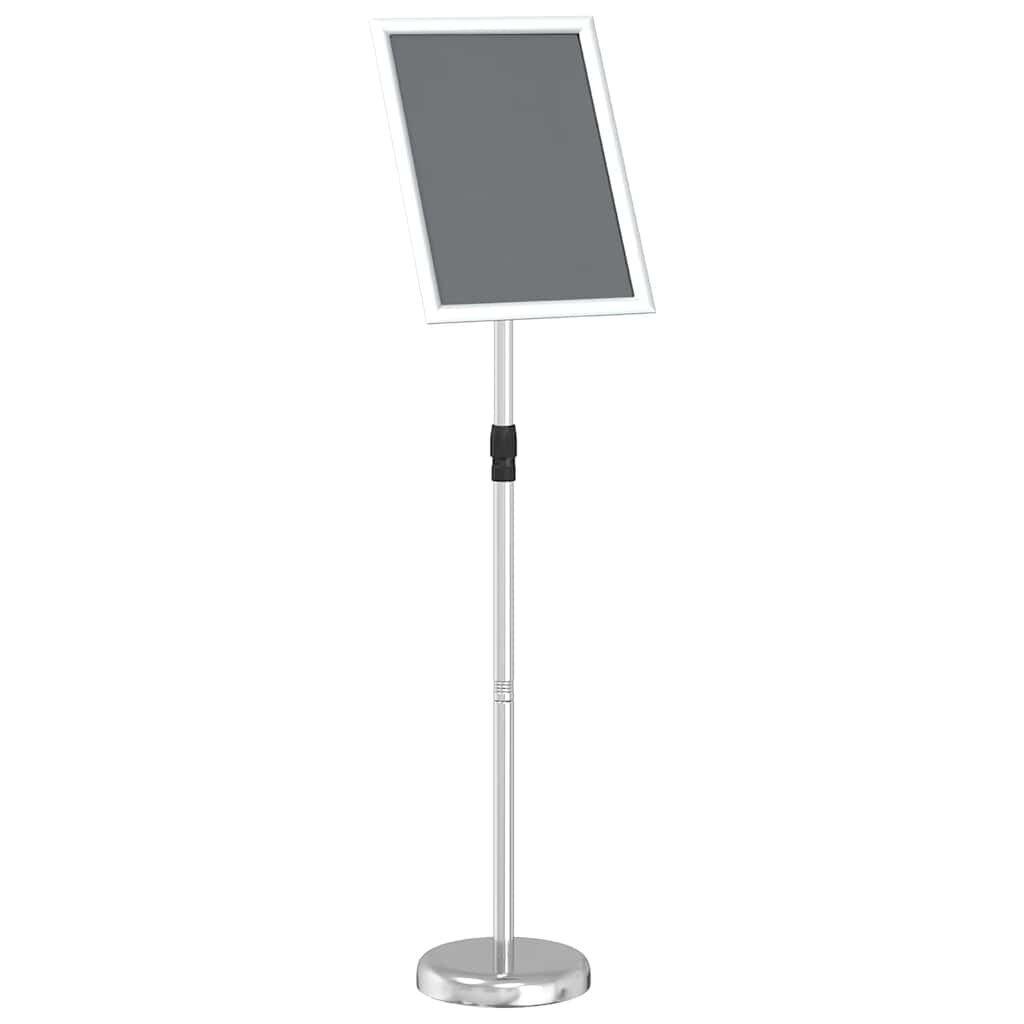 vidaXL Kiállító Állvány Ezüst 30 x 25 x 128 cm Alumínium