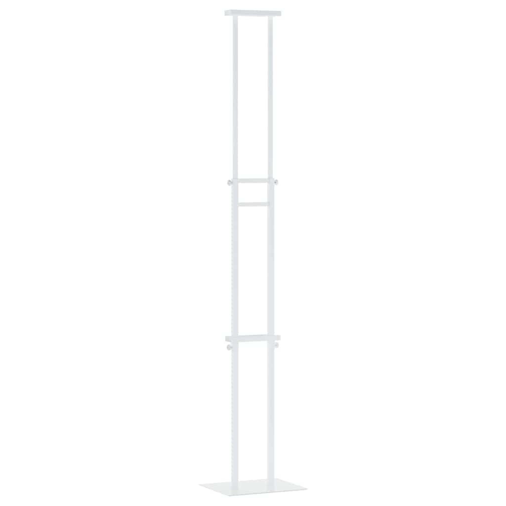 vidaXL Kiállító Állvány Fehér 30 x 235 x 210 cm Acél