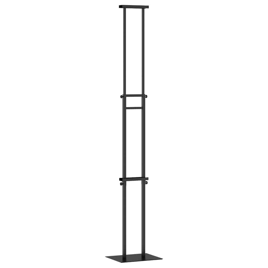vidaXL Kiállító Állvány Fekete 30 x 235 x 210 cm Acél
