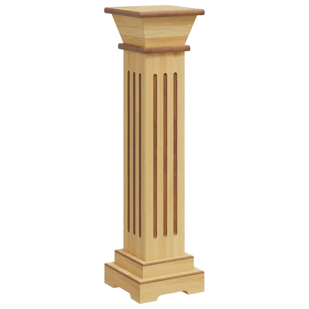 vidaXL klasszikus faszínű MDF szögletes oszlop virágállvány 17x17x66cm
