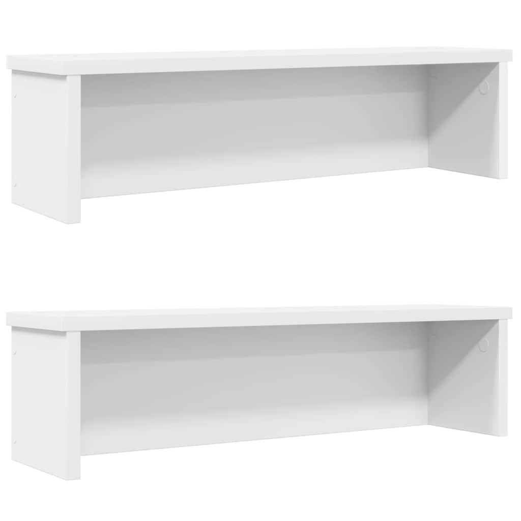 vidaXL konyhai állványok egymásba rakható 2 db Fehér 60x15x16 cm
