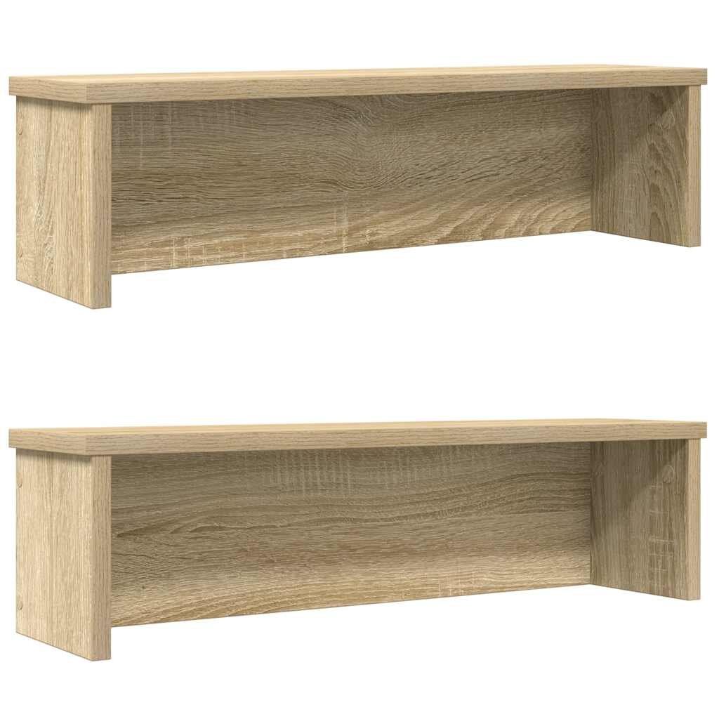 vidaXL konyhai állványok egymásba rakható 2 db Sonoma tölgy 60x15x16cm