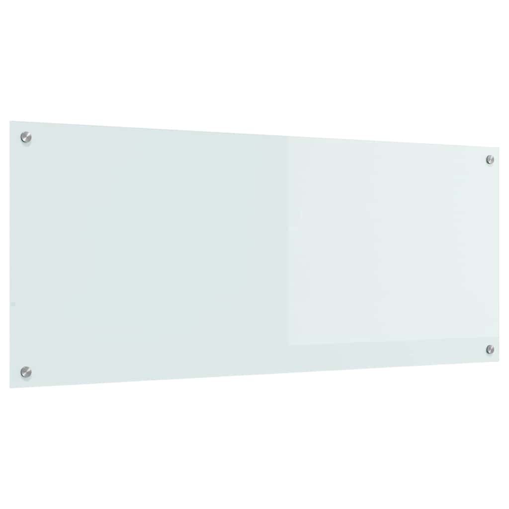 vidaXL Konyhai hátfal Fehér 120 x 50 cm edzett üveg