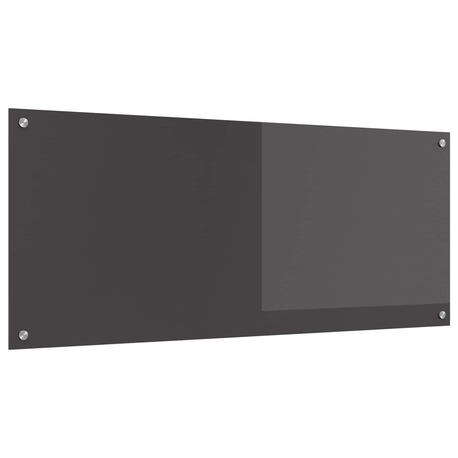 vidaXL Konyhai hátfal Sötétszürke 120 x 50 cm edzett üveg