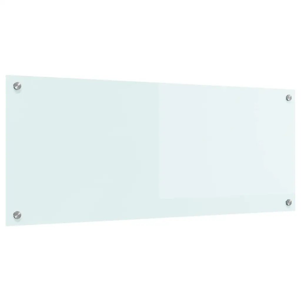 vidaXL Konyhai hátfal Tej 100 x 40 cm edzett üveg