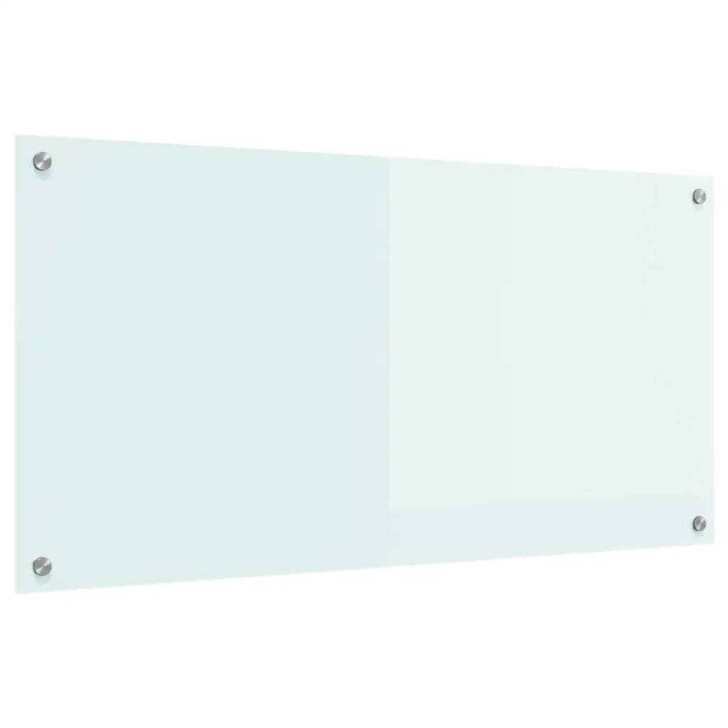 vidaXL Konyhai hátfal Tej 100 x 50 cm edzett üveg