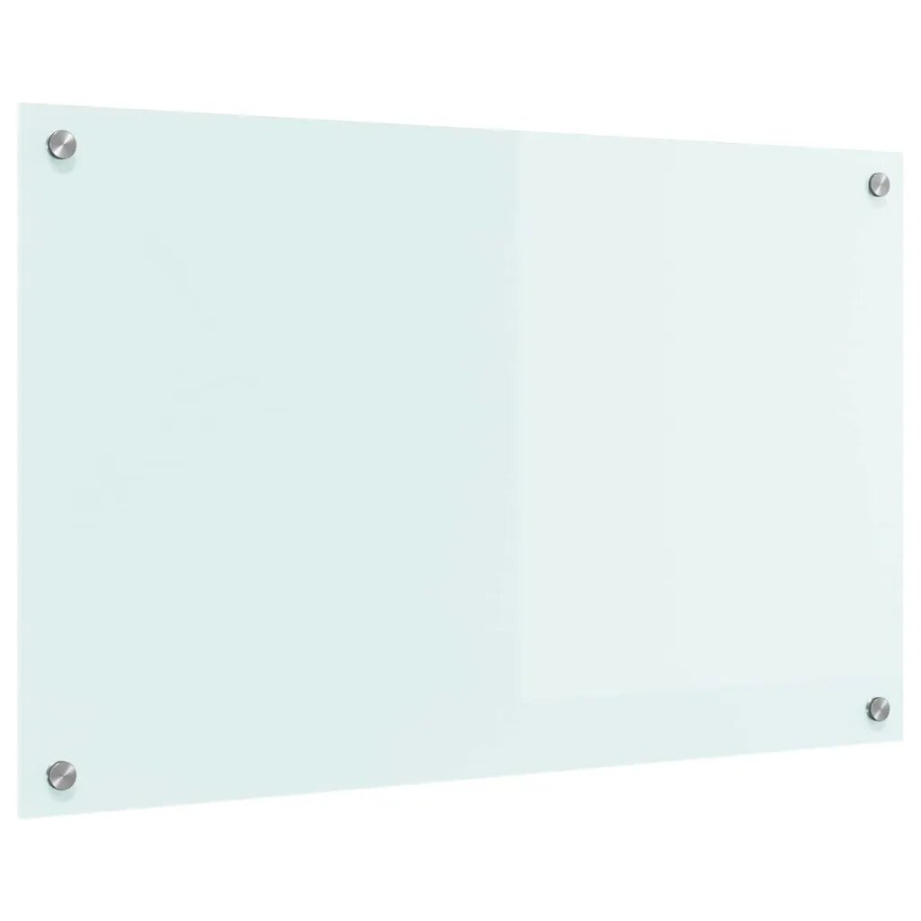 vidaXL Konyhai hátfal Tej 80 x 50 cm edzett üveg