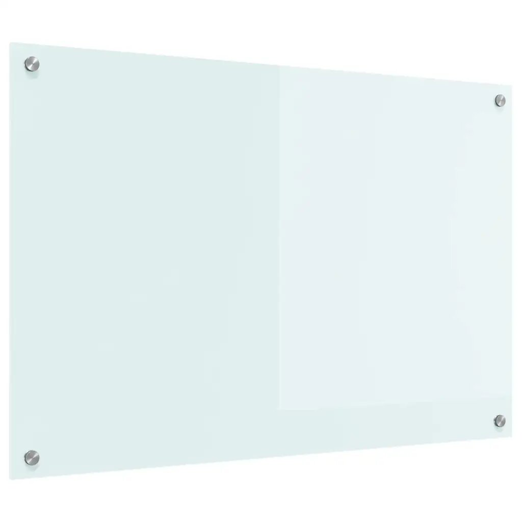 vidaXL Konyhai hátfal Tej 90 x 60 cm edzett üveg