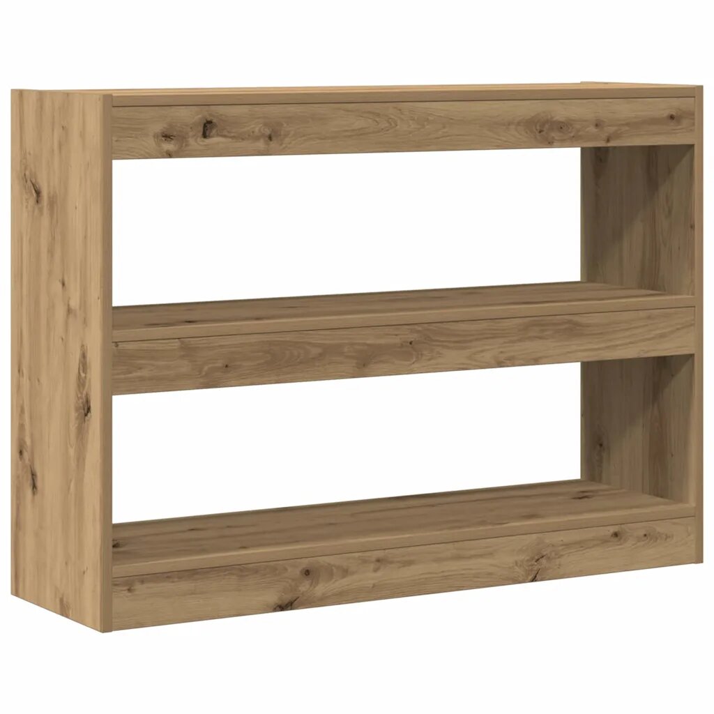 vidaXL Könyvszekrény 2 szintes 100 x 30 x 72 cm Szerelt Fa
