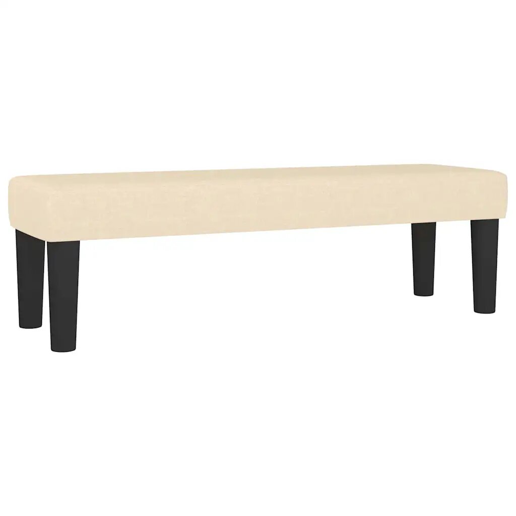 vidaXL krémszínű szövet pad 100 x 30 x 30 cm