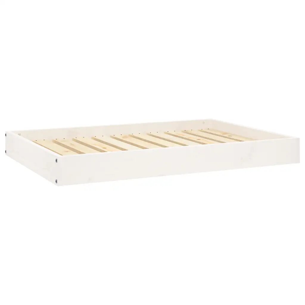 vidaXL Kutyafekhely 91.5 x 64 x 9 cm Solid pine wood Fehér