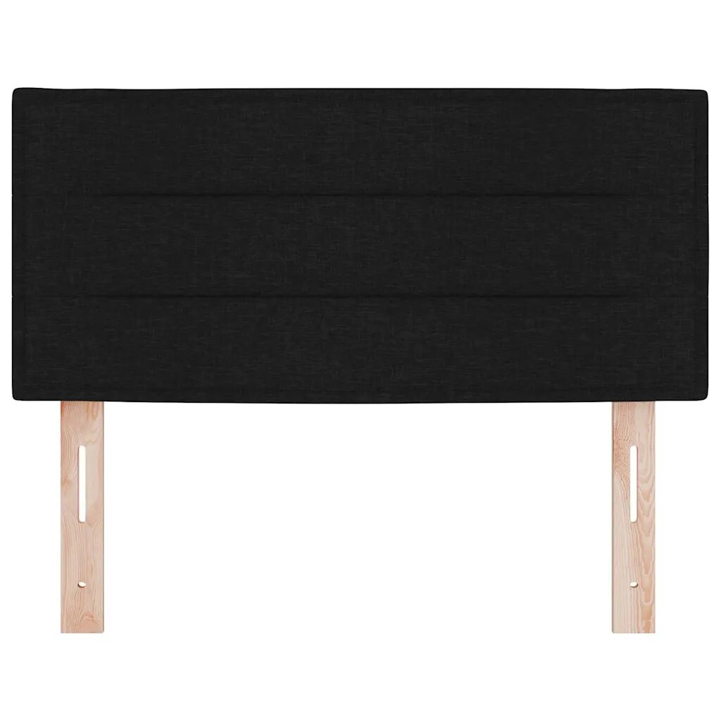vidaXL LED ágytámla LED szalagokkal fejtámlával Fekete 80 cm szövet
