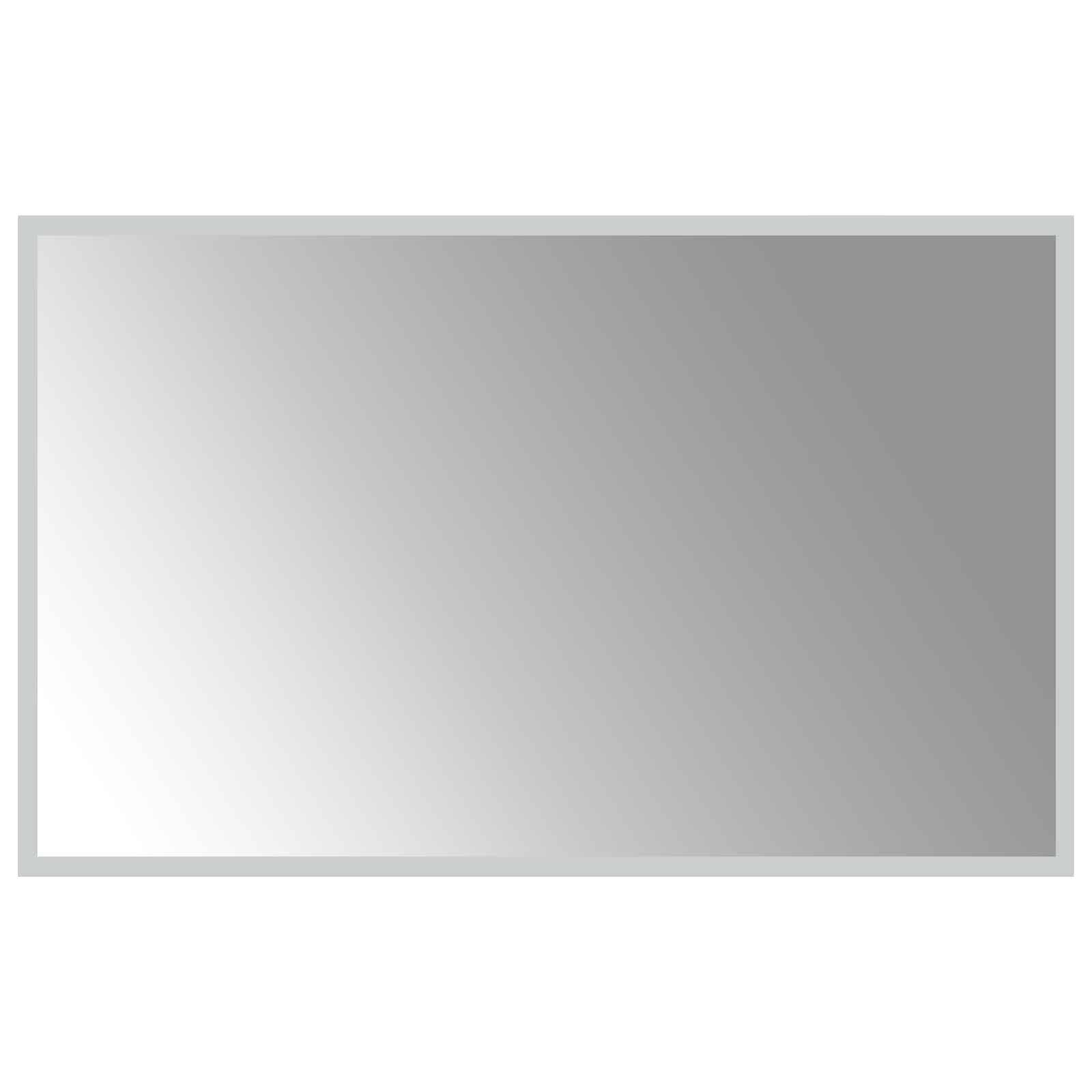vidaXL LED Fürdőszoba Tükör tükörrel Átlátszó 80 x 50 cm edzett üveg