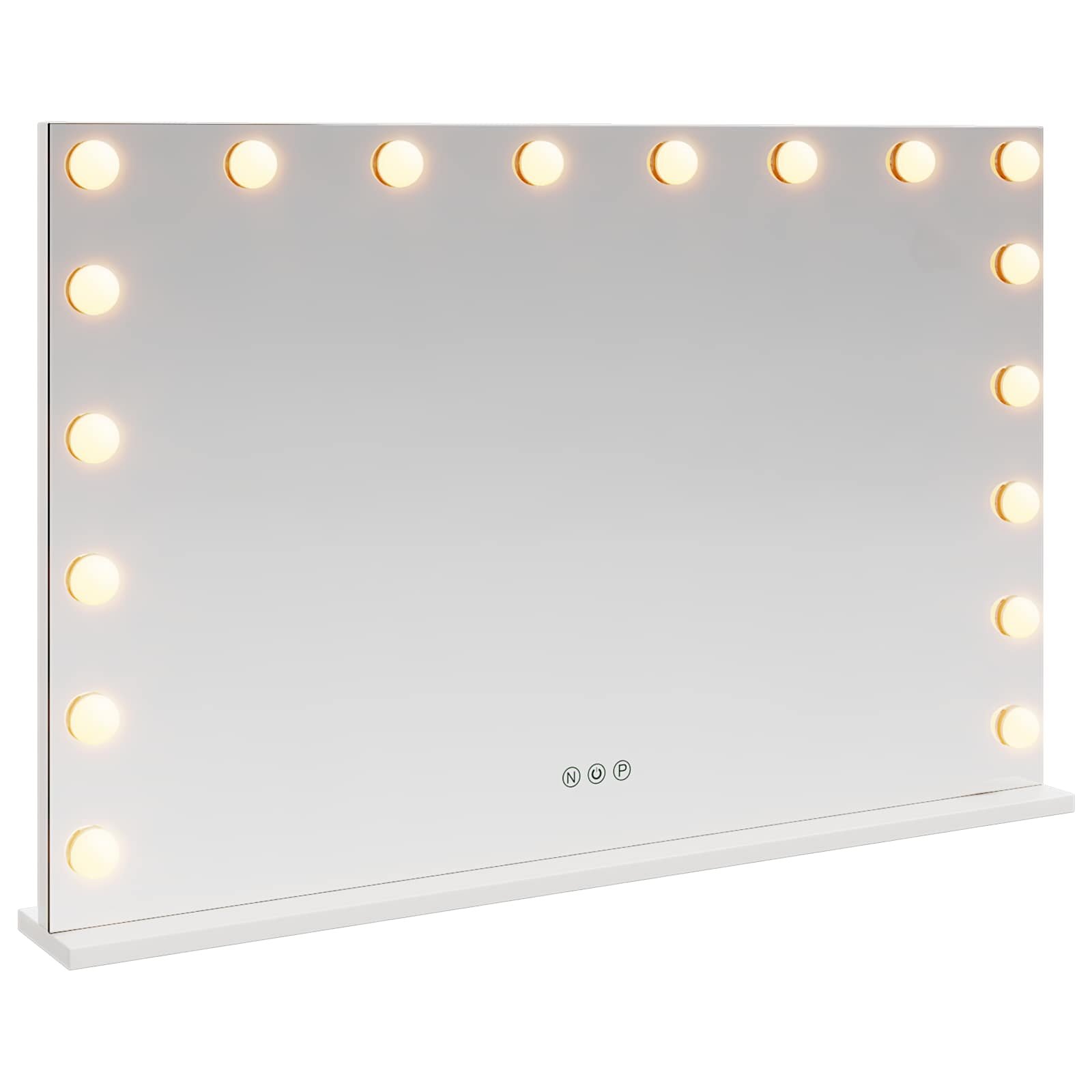 vidaXL LED Smink Tükör Fehér 80 x 10 x 525 cm Üveg és acél