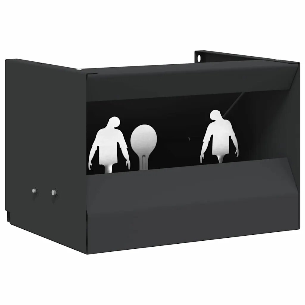 vidaXL Lőszer Csapda Doboz Fekete 29 x 22 x 20 cm Acél