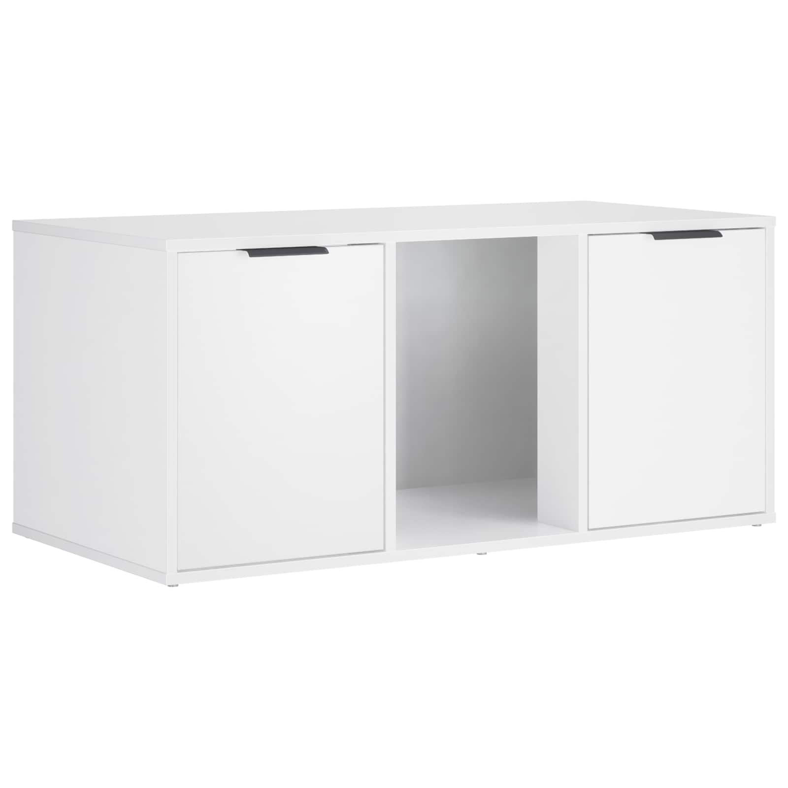 vidaXL Macska ketrec bútor Fehér 100 x 49 x 45 cm Szerelt Fa