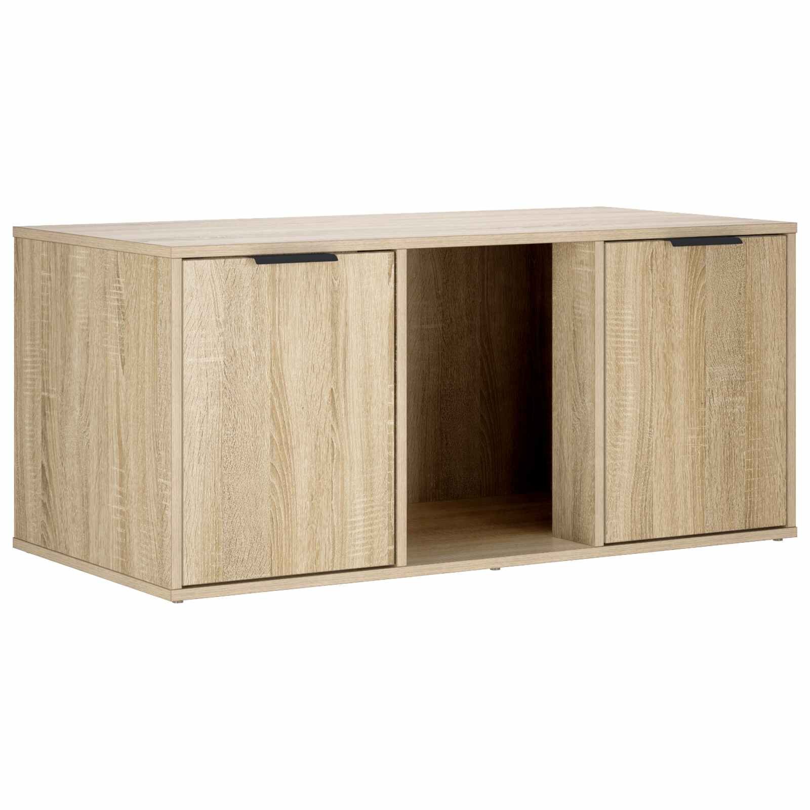 vidaXL Macska ketrec bútor Sonoma Tölgy 100 x 49 x 45 cm Szerelt Fa