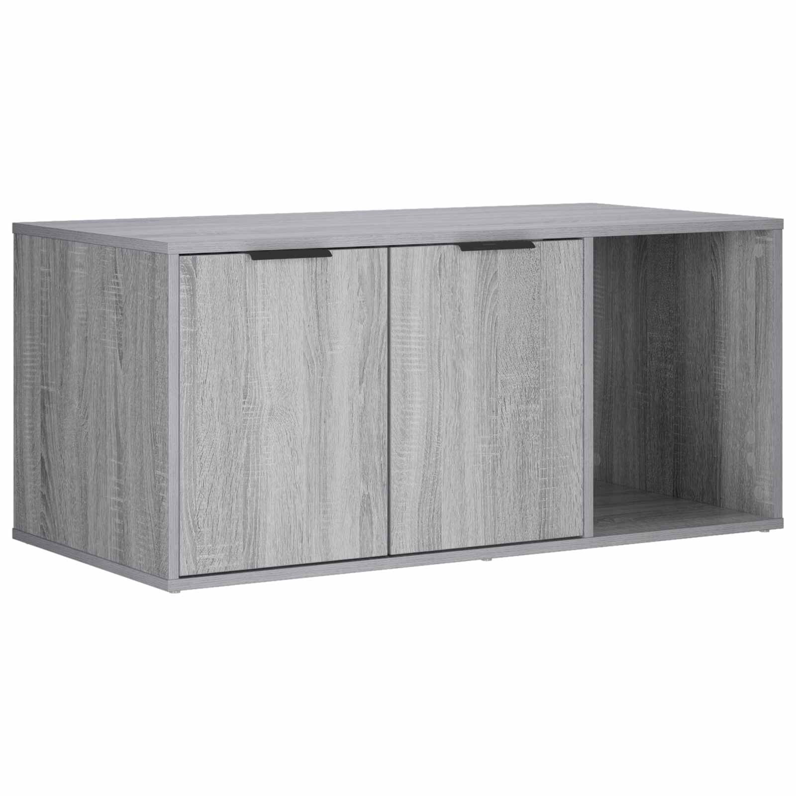 vidaXL Macska ketrec bútor Szürke Sonoma 100 x 49 x 45 cm Szerelt Fa