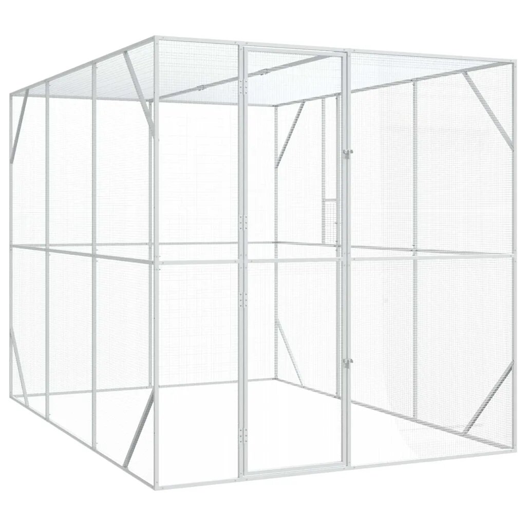 vidaXL Madár kalitka Antracit 210 x 304 x 213 cm