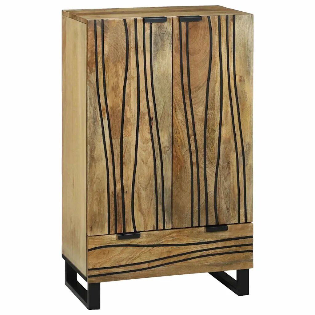 vidaXL Magas Szekrény Barna 60 x 33 x 100 cm tömör mangófa